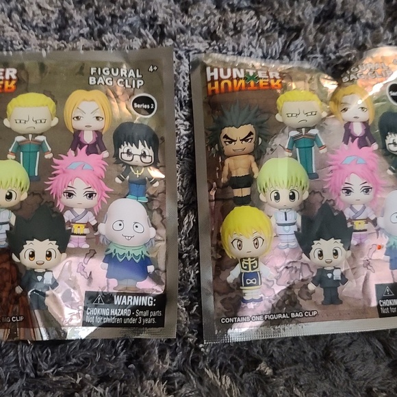 Lot of 2 Hunter x Hunter Series 2 3D Foam Blind Bag Clip NEW!!!! - Picture 1 of 3